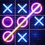 Tic Tac Toe 2 Player XO Glow 1.0.6 Apk Mod Unlimited Money