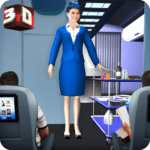 Airhostess Flight Pilot 3D Sim 3.6 Apk Mod Unlimited Money