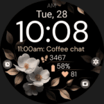 Bronze Flowers watch face VARY Apk Mod Premium