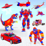 Dino Vs Gorilla Robot Fighting Apk Mod Unlimited Money