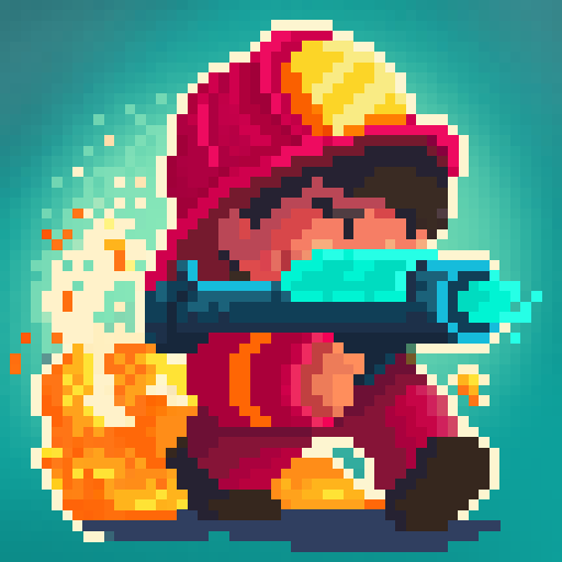 Firefighter pixel shooter 0.0.13 Apk Mod Unlimited Money