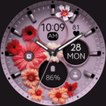Flowers purple watch face VARY Apk Mod Premium