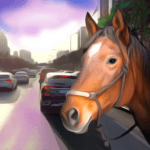 Horse Riding in Traffic 4.7 Apk Mod Unlimited Money