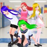 Anime Girl High School Life 3D 1.14 Apk Mod Unlimited Money