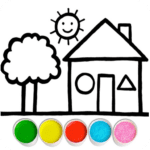 Glitter House coloring for kid 2.8 Apk Mod Unlimited Money
