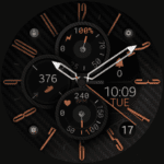 Carbon v9 hybrid watch face 1.0.0 Apk Mod Premium