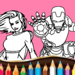 Super Hero Cartoons Coloring 1.0.5 Apk Mod Unlimited Money