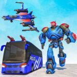 US Police Bus Transmute Robot 1.8 Apk Mod Unlimited Money