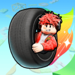 Obby Tire In A Wheel VARY Apk Mod Unlimited Money