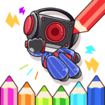 Draw Color Monster Book 1.0.2 Apk Mod Unlimited Money