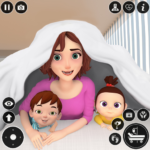 Twins Mother Simulator Game 3D 0.2.8 Apk Mod Unlimited Money