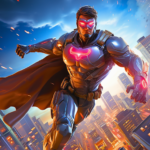 Flying hero man iron hero suit 94 Apk Mod Unlimited Money