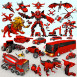 Lion Robot Car GameRobot Game 3.5 Apk Mod Unlimited Money