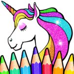 Rainbow Glitter Coloring Book 7.1 Apk Mod Unlimited Money