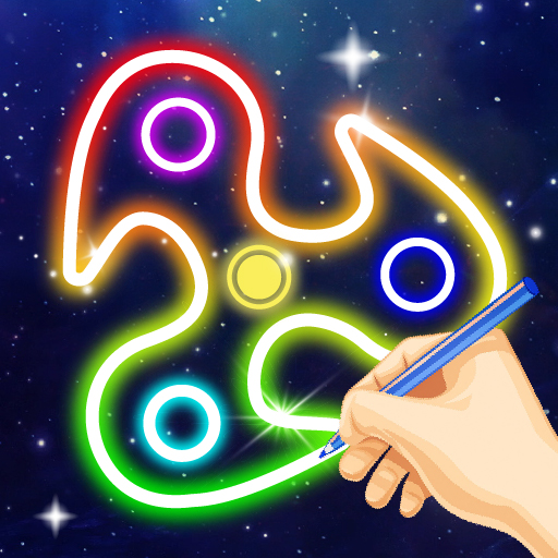 Glow Spinner Finger Draw Art 1.0.5 Apk Mod Premium