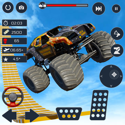 Monster Truck Stunt Mega Ramp 1.17 Apk Mod Unlimited Money