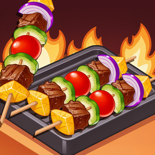 Skewer Sorting BBQ Food Games 1.2101 Apk Mod Unlimited Money