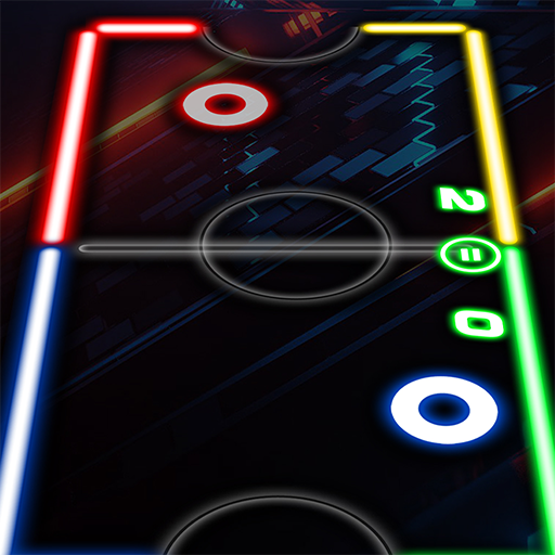 Glow Hockey Neon Challenge 1.4 Apk Mod Unlimited Money