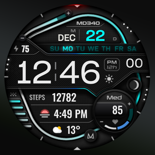 MD340 Digital watch face VARY Apk Mod Premium MD340 Digital watch face VARY Apk Mod Premium